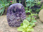 Polished Chevron Amethyst Standing Display Piece x 1 From Zambia - Toprock Gemstones and Minerals 