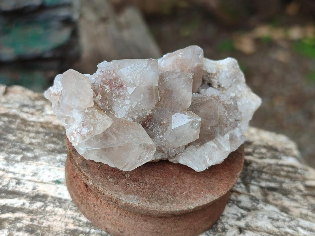 Natural Limonite Tinted Smokey Spirit Quartz Clusters x 12 From Boekenhouthoek, South Africa - Toprock Gemstones and Minerals 