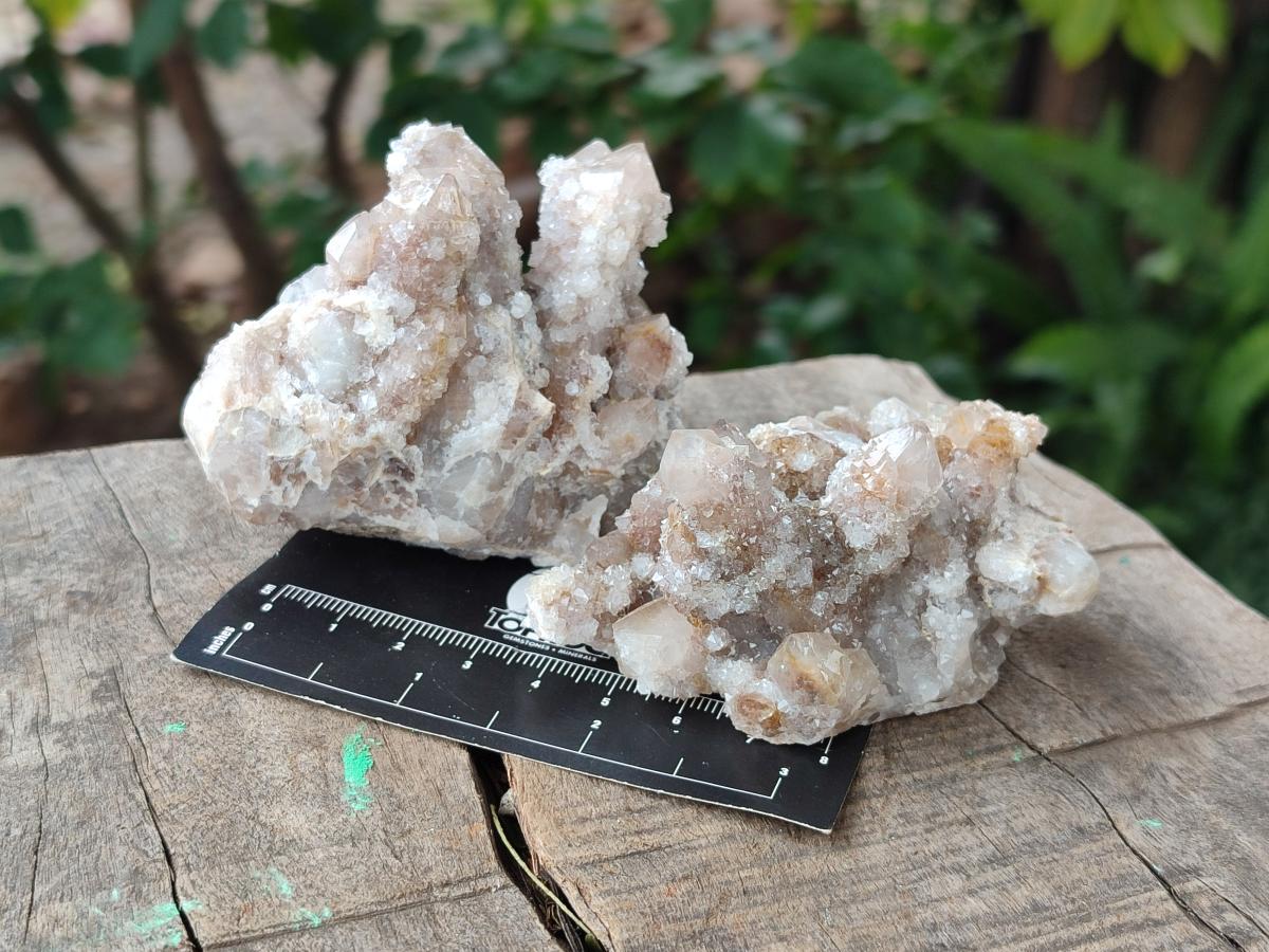 Natural Limonite Tinted Smokey Spirit Quartz Clusters x 12 From Boekenhouthoek, South Africa - Toprock Gemstones and Minerals 