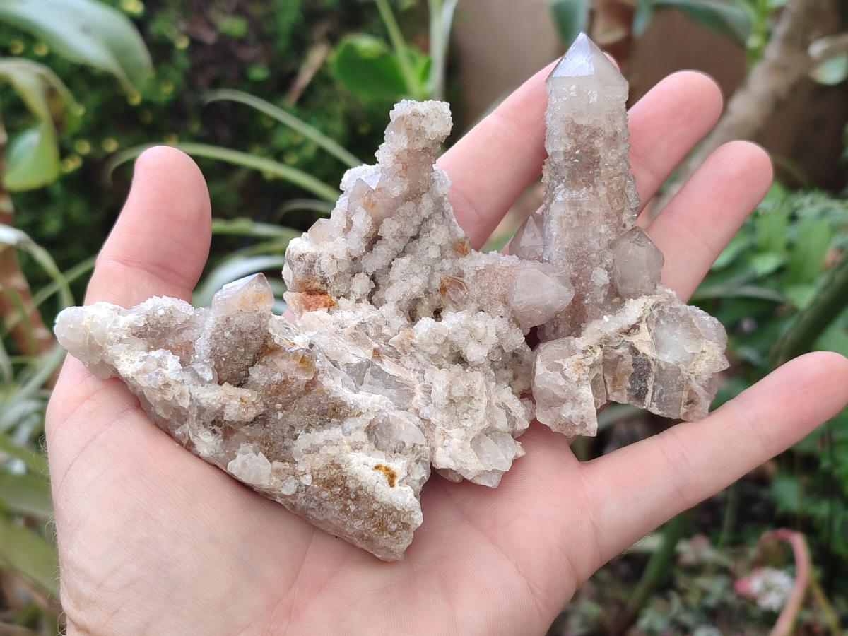 Natural Limonite Tinted Smokey Spirit Quartz Clusters x 12 From Boekenhouthoek, South Africa - Toprock Gemstones and Minerals 