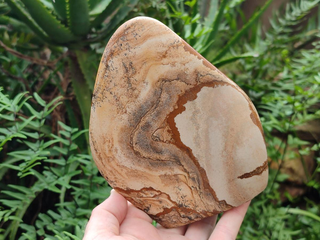 Polished Picture Stone Jasper Standing Display Pieces x 2 From Ais-Ais, Namibia - Toprock Gemstones and Minerals 