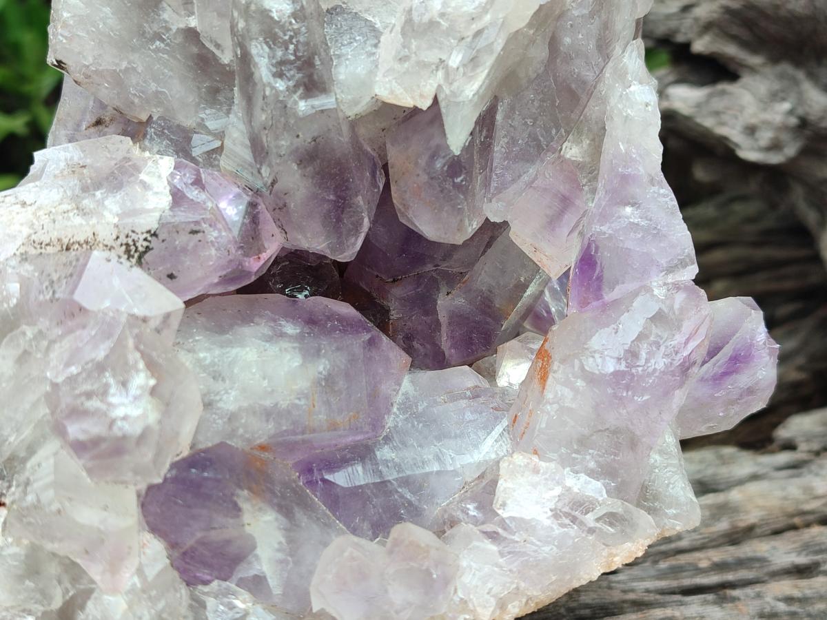 Natural Jacaranda Amethyst Crystal Clusters x 2 From Mumbwa, Zambia - Toprock Gemstones and Minerals 