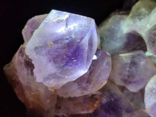 Natural Jacaranda Amethyst Crystal Clusters x 2 From Mumbwa, Zambia - Toprock Gemstones and Minerals 