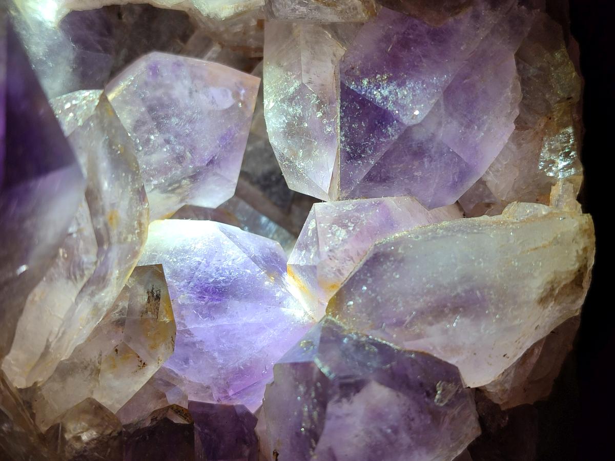 Natural Jacaranda Amethyst Crystal Clusters x 2 From Mumbwa, Zambia - Toprock Gemstones and Minerals 