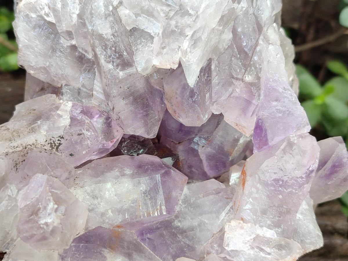 Natural Jacaranda Amethyst Crystal Clusters x 2 From Mumbwa, Zambia - Toprock Gemstones and Minerals 
