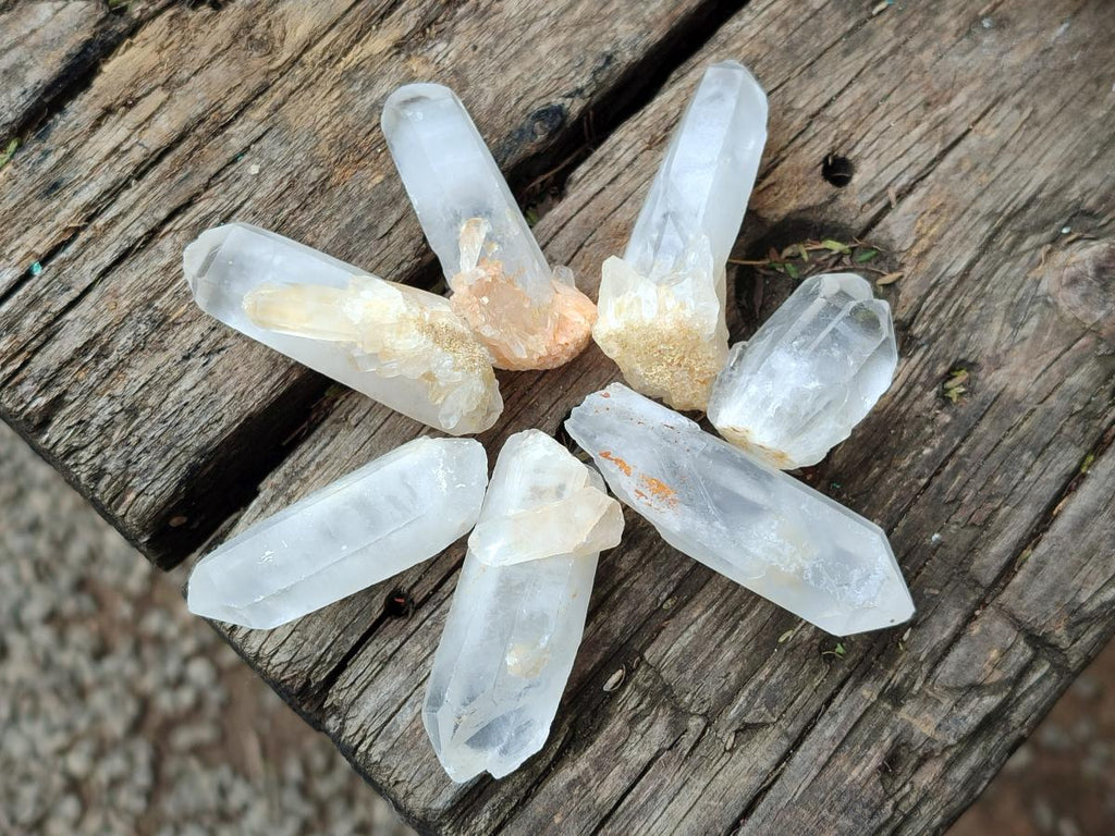 Natural Clear Cascading Quartz Crystal Points x 70 From Madagascar - Toprock Gemstones and Minerals 