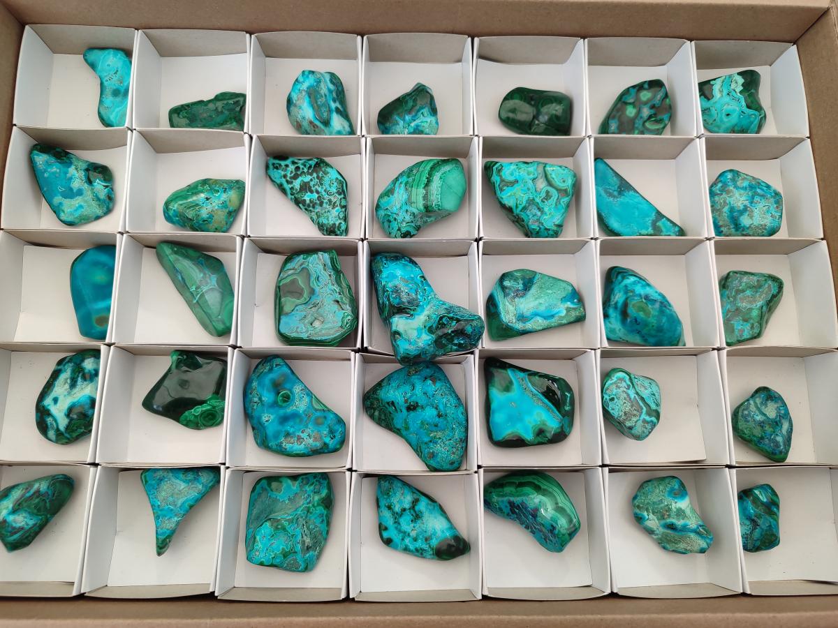 Polished Malacolla Free Forms x 35 From Kulukuluku, Congo - Toprock Gemstones and Minerals 