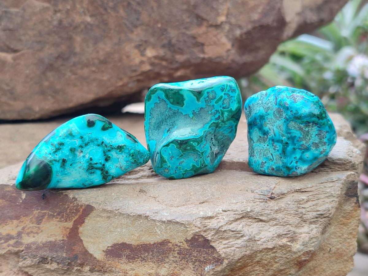 Polished Malacolla Free Forms x 35 From Kulukuluku, Congo - Toprock Gemstones and Minerals 
