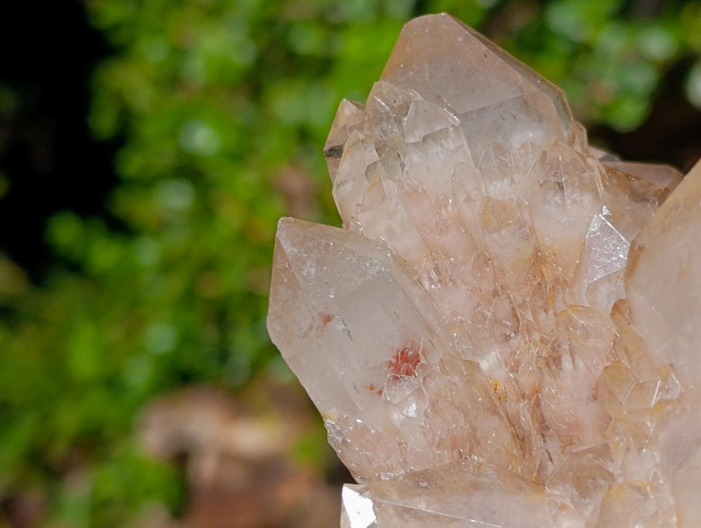 Natural Large Cascading White Phantom Smokey Luena Quartz Cluster x 1 From Luena, Congo - Toprock Gemstones and Minerals 