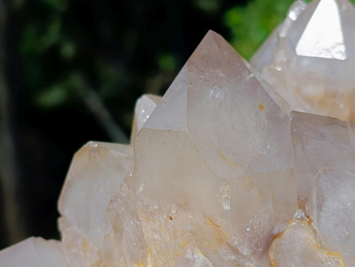 Natural Large Cascading White Phantom Smokey Luena Quartz Cluster x 1 From Luena, Congo - Toprock Gemstones and Minerals 