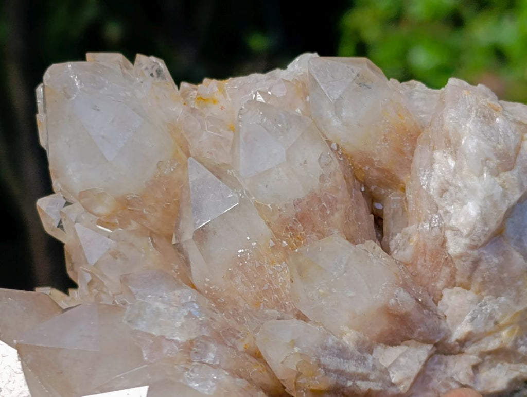Natural Large Cascading White Phantom Smokey Luena Quartz Cluster x 1 From Luena, Congo - Toprock Gemstones and Minerals 