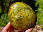 Polished Green Opal Standing Display Pieces x 3 From Betroka, Madagascar - Toprock Gemstones and Minerals 