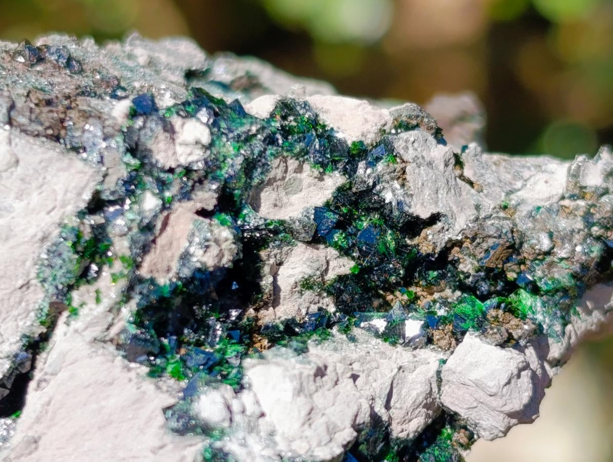 Natural Libethenite Crystals on Dolomite Matrix Specimens x 6 From Shituru, Congo - Toprock Gemstones and Minerals 