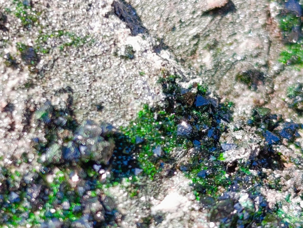 Natural Libethenite Crystals on Dolomite Matrix Specimens x 6 From Shituru, Congo - Toprock Gemstones and Minerals 