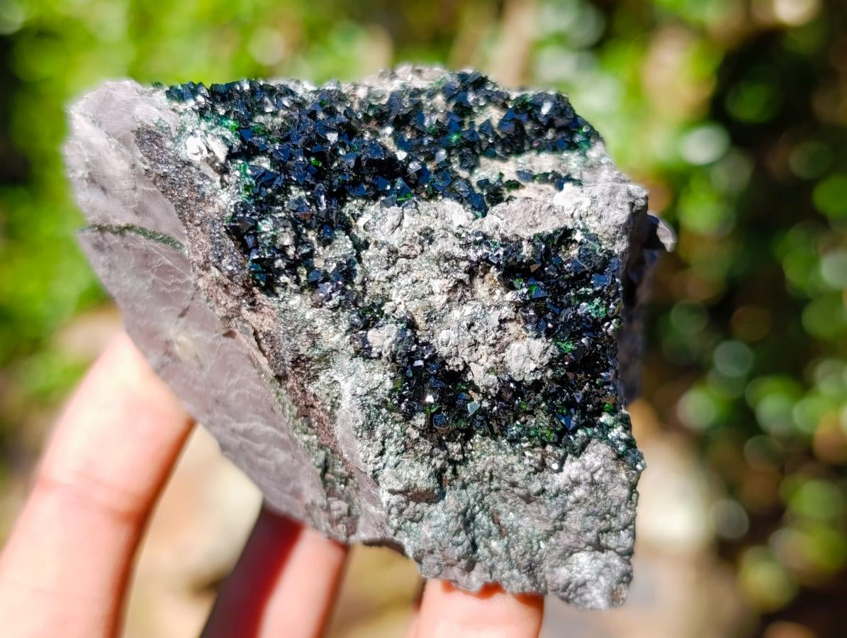 Natural Libethenite Crystals on Dolomite Matrix Specimens x 6 From Shituru, Congo - Toprock Gemstones and Minerals 