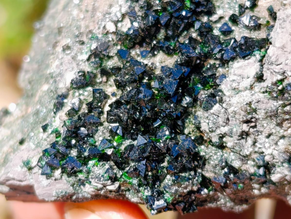 Natural Libethenite Crystals on Dolomite Matrix Specimens x 6 From Shituru, Congo - Toprock Gemstones and Minerals 