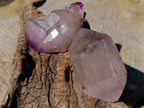 Polished Smokey Window Amethyst Crystals x 6 From Akansobe, Madagascar - Toprock Gemstones and Minerals 