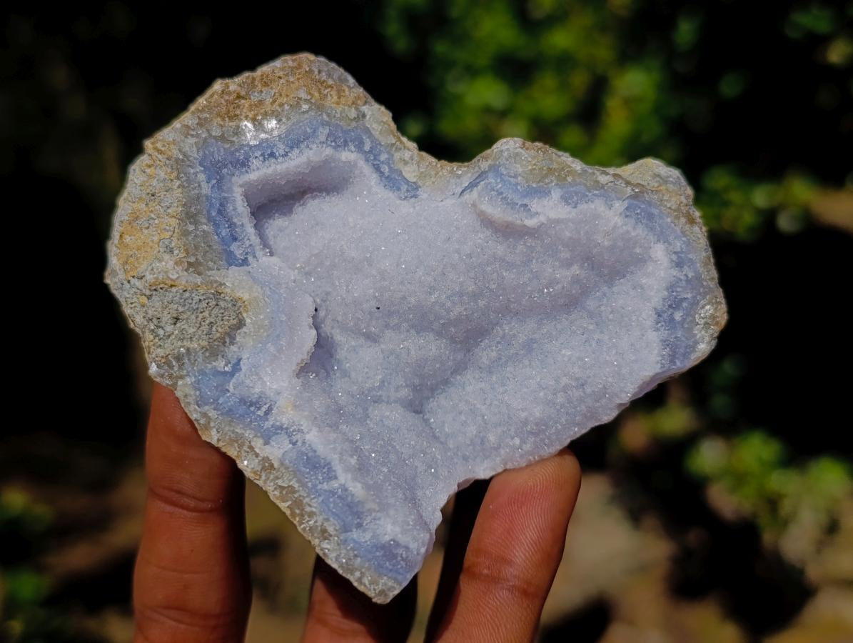Natural Blue Lace Agate Geode Specimens x 12 From Nsanje, Malawi - Toprock Gemstones and Minerals 