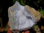 Natural Blue Lace Agate Geode Specimens x 12 From Nsanje, Malawi - Toprock Gemstones and Minerals 