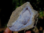 Natural Blue Lace Agate Geode Specimens x 12 From Nsanje, Malawi - Toprock Gemstones and Minerals 