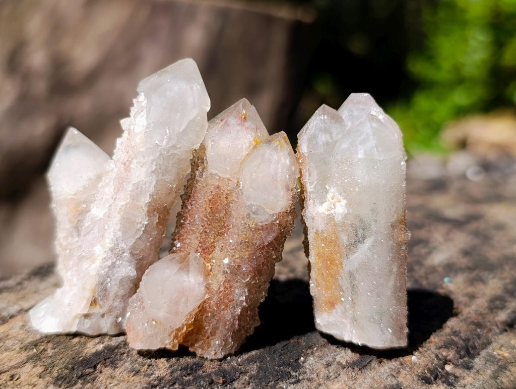 Natural Smokey Fairy Spirit Quartz Clusters with Hematoid Coating x 35 From Boekenhouthoek, South Africa - Toprock Gemstones and Minerals 