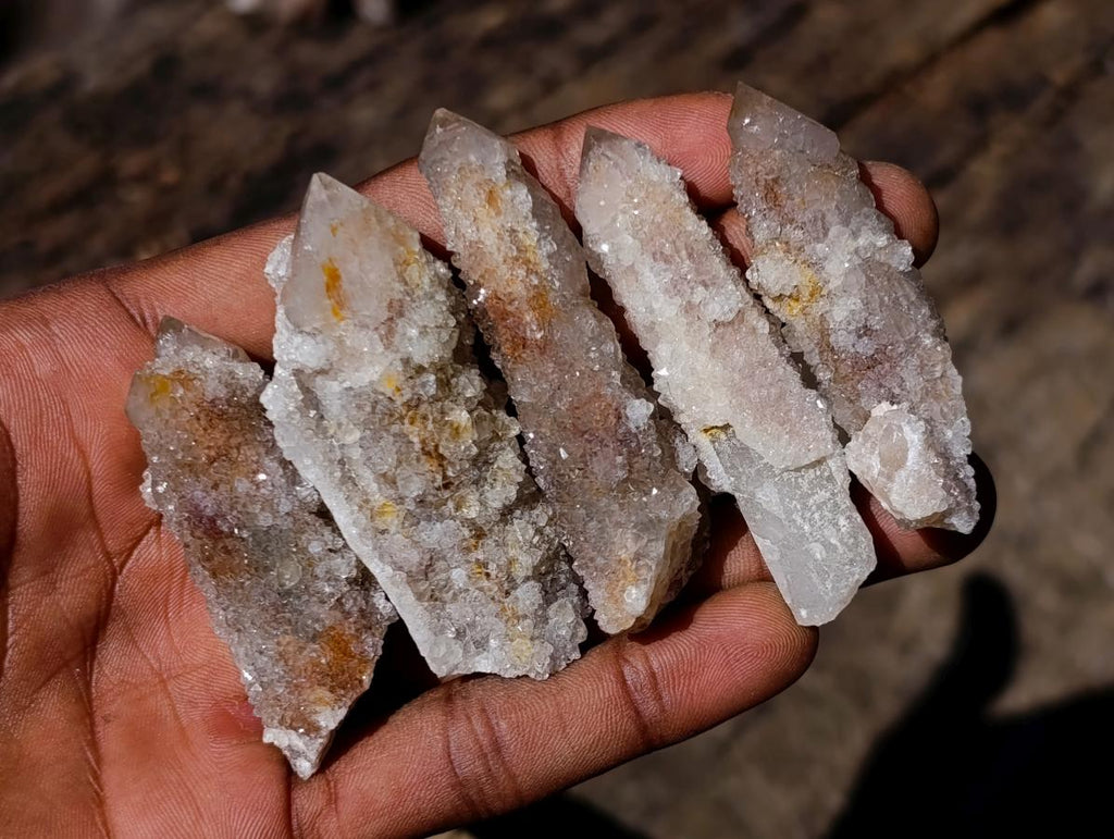 Natural Smokey Fairy Spirit Quartz Clusters with Hematoid Coating x 35 From Boekenhouthoek, South Africa - Toprock Gemstones and Minerals 
