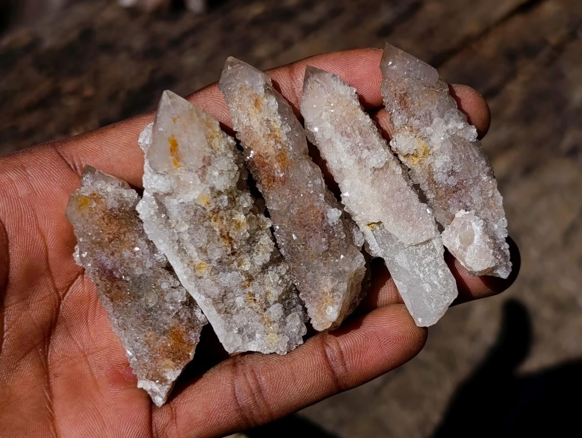 Natural Smokey Fairy Spirit Quartz Clusters with Hematoid Coating x 35 From Boekenhouthoek, South Africa - Toprock Gemstones and Minerals 
