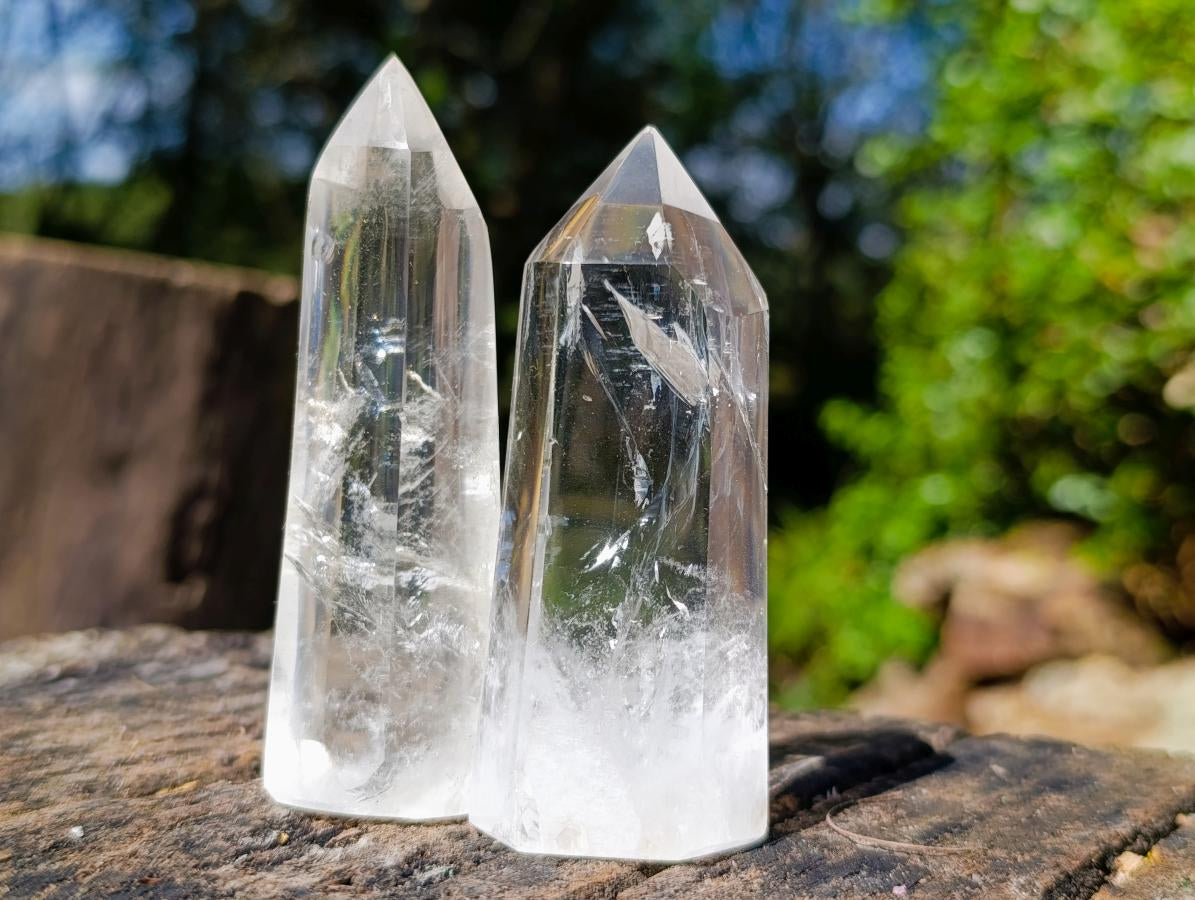 Polished Clear Quartz Display Crystals x 24 From Madagascar - Toprock Gemstones and Minerals 