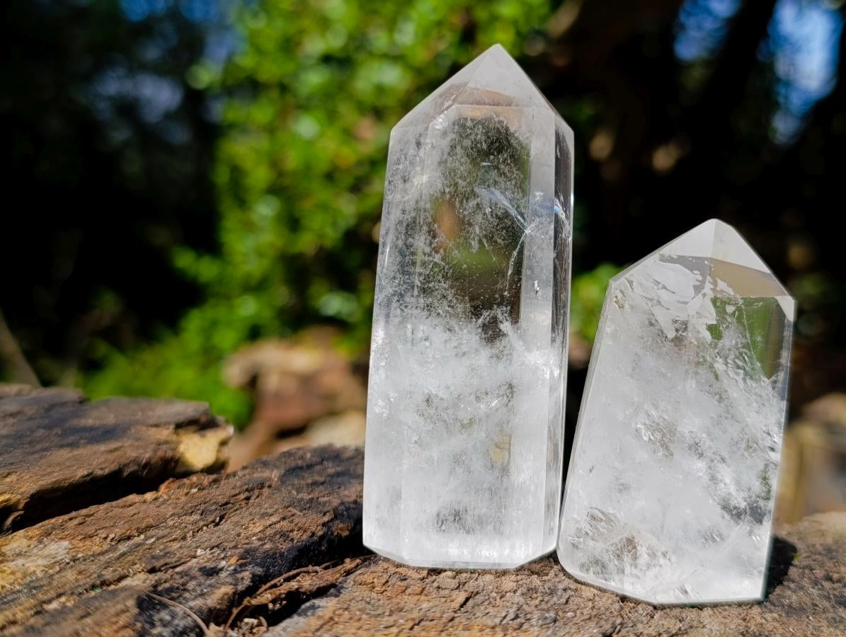 Polished Clear Quartz Display Crystals x 24 From Madagascar - Toprock Gemstones and Minerals 