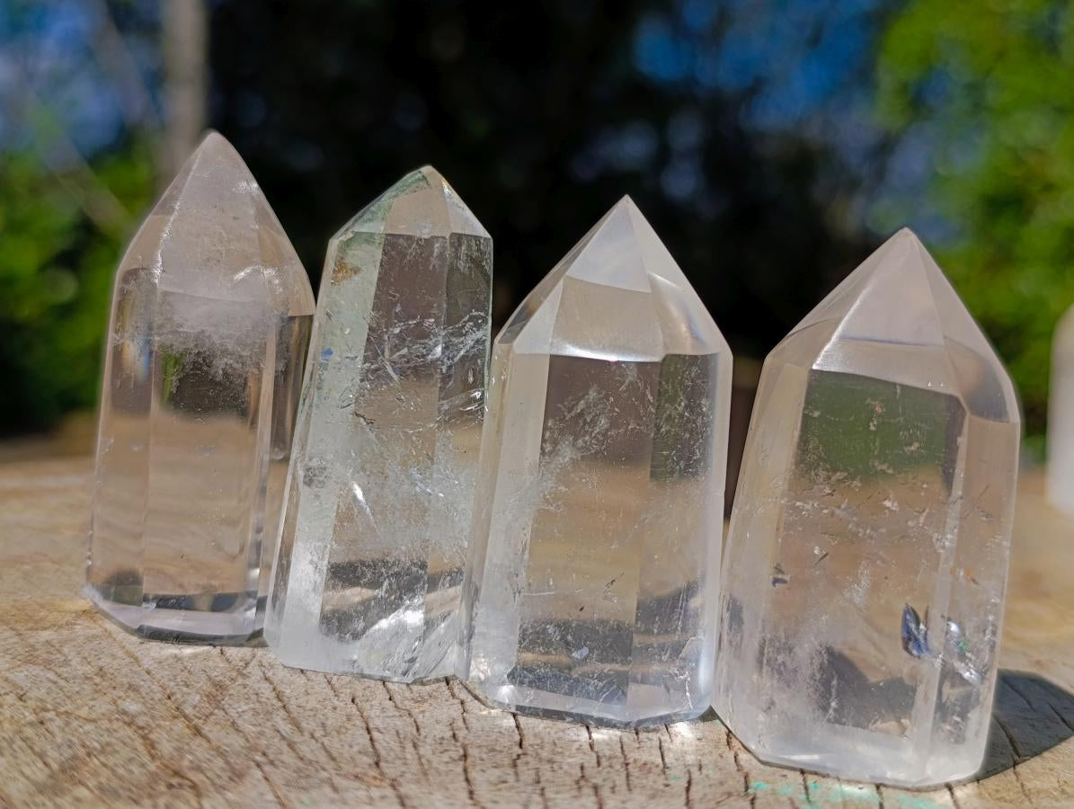 Polished Clear Quartz Display Crystals x 24 From Madagascar - Toprock Gemstones and Minerals 
