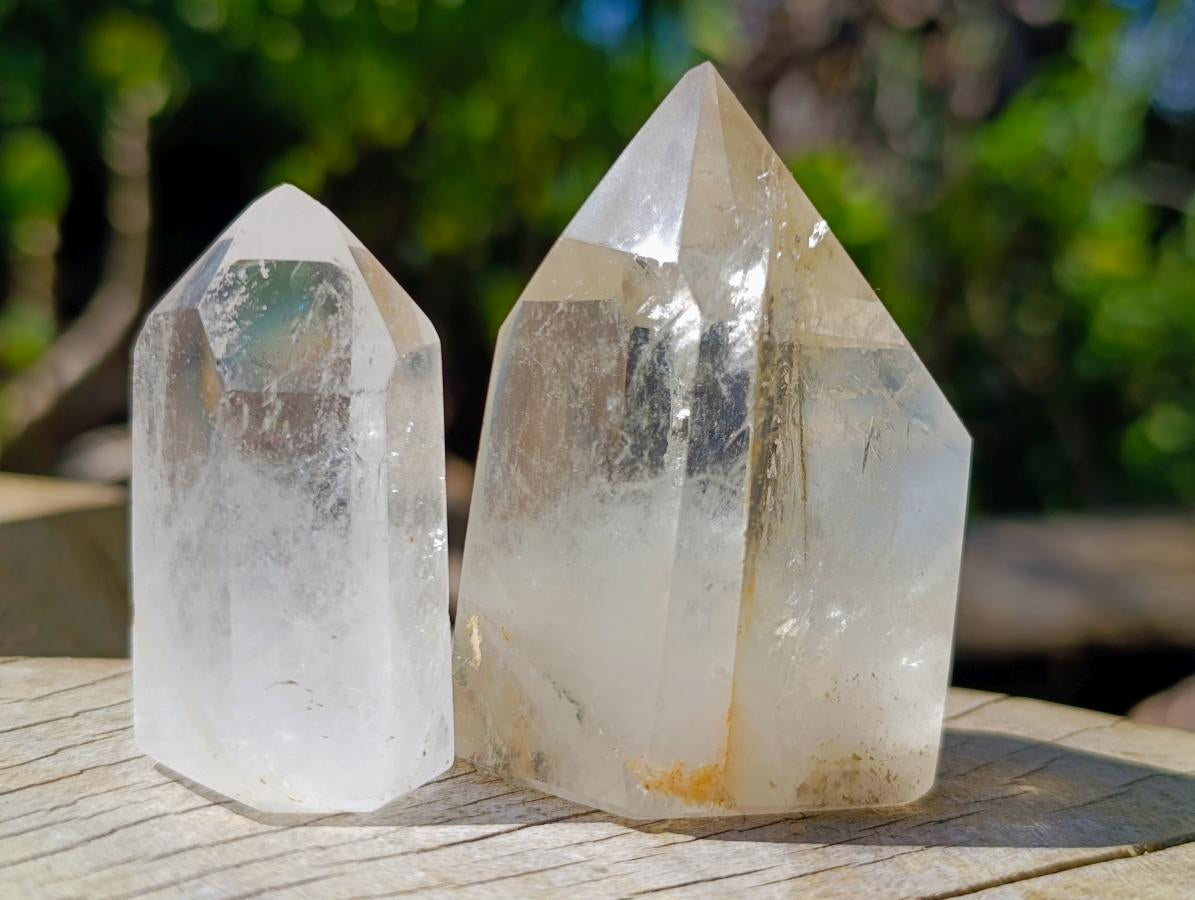 Polished Clear Quartz Display Crystals x 24 From Madagascar - Toprock Gemstones and Minerals 