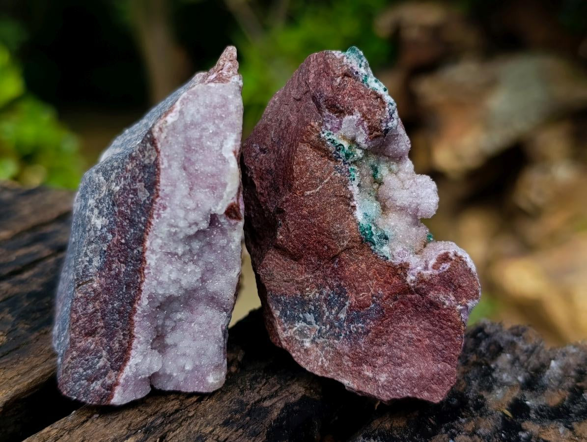 Natural Salrose Cobaltoan Dolomite Specimens with Associated Minerals x 4 From Kakanda, Congo - Toprock Gemstones and Minerals 