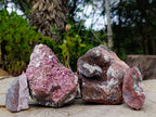 Natural Salrose Cobaltoan Dolomite Specimens with Associated Minerals x 4 From Kakanda, Congo - Toprock Gemstones and Minerals 