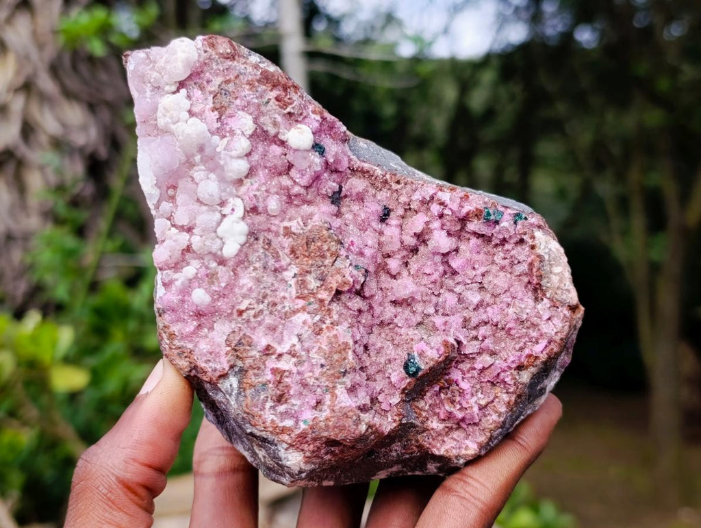 Natural Salrose Cobaltoan Dolomite Specimens with Associated Minerals x 4 From Kakanda, Congo - Toprock Gemstones and Minerals 
