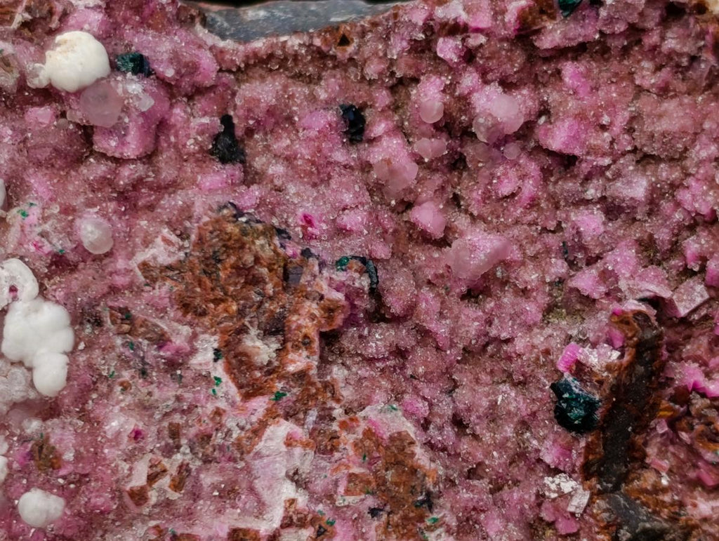 Natural Salrose Cobaltoan Dolomite Specimens with Associated Minerals x 4 From Kakanda, Congo - Toprock Gemstones and Minerals 
