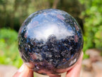 Polished Blue Iolite "Water Sapphire" Spheres x 2 From Madagascar - Toprock Gemstones and Minerals 