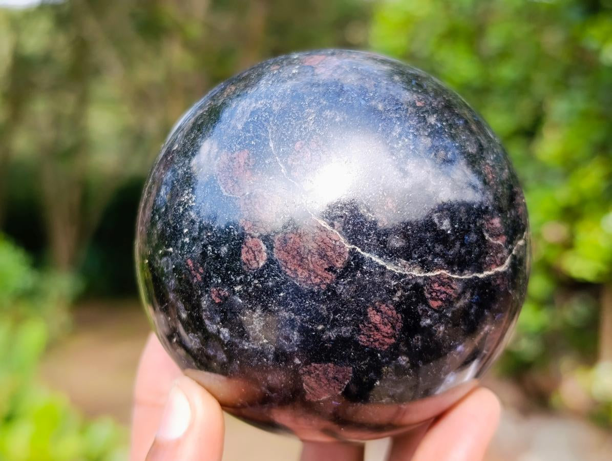 Polished Blue Iolite "Water Sapphire" Spheres x 2 From Madagascar - Toprock Gemstones and Minerals 