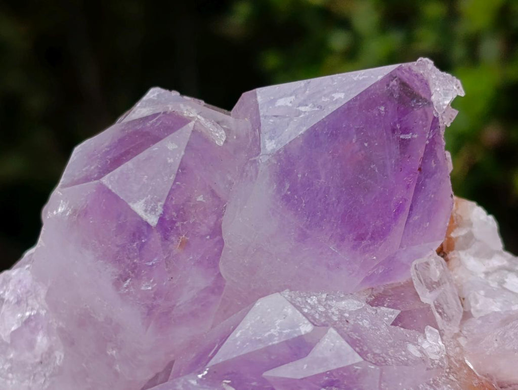 Natural Jacaranda Amethyst Clusters x 2 From Mumbwa, Zambia - Toprock Gemstones and Minerals 