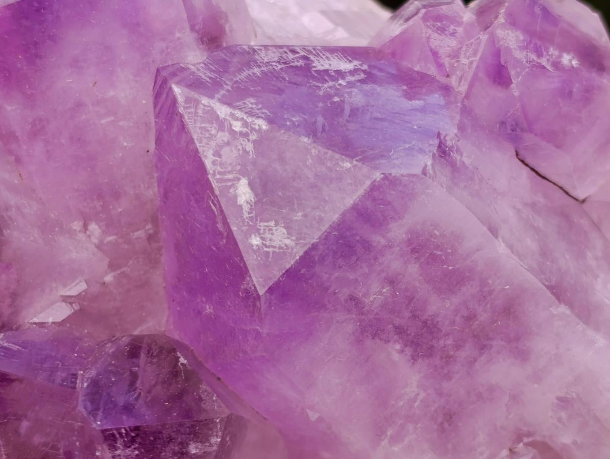 Natural Jacaranda Amethyst Clusters x 2 From Mumbwa, Zambia - Toprock Gemstones and Minerals 