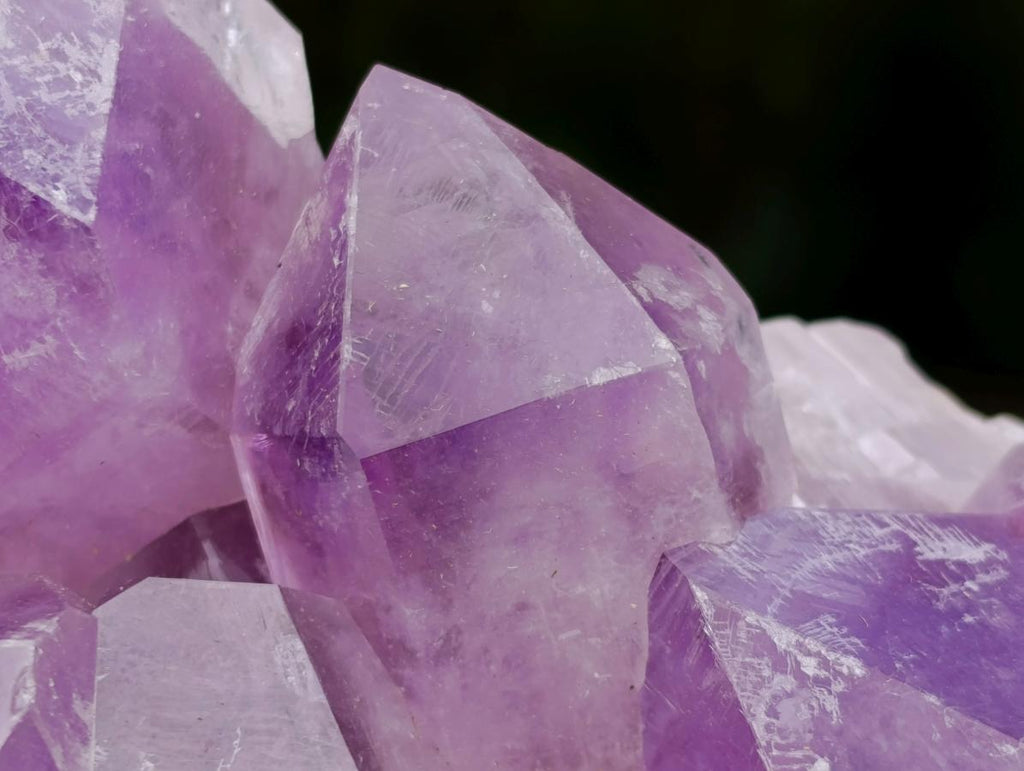 Natural Jacaranda Amethyst Clusters x 2 From Mumbwa, Zambia - Toprock Gemstones and Minerals 