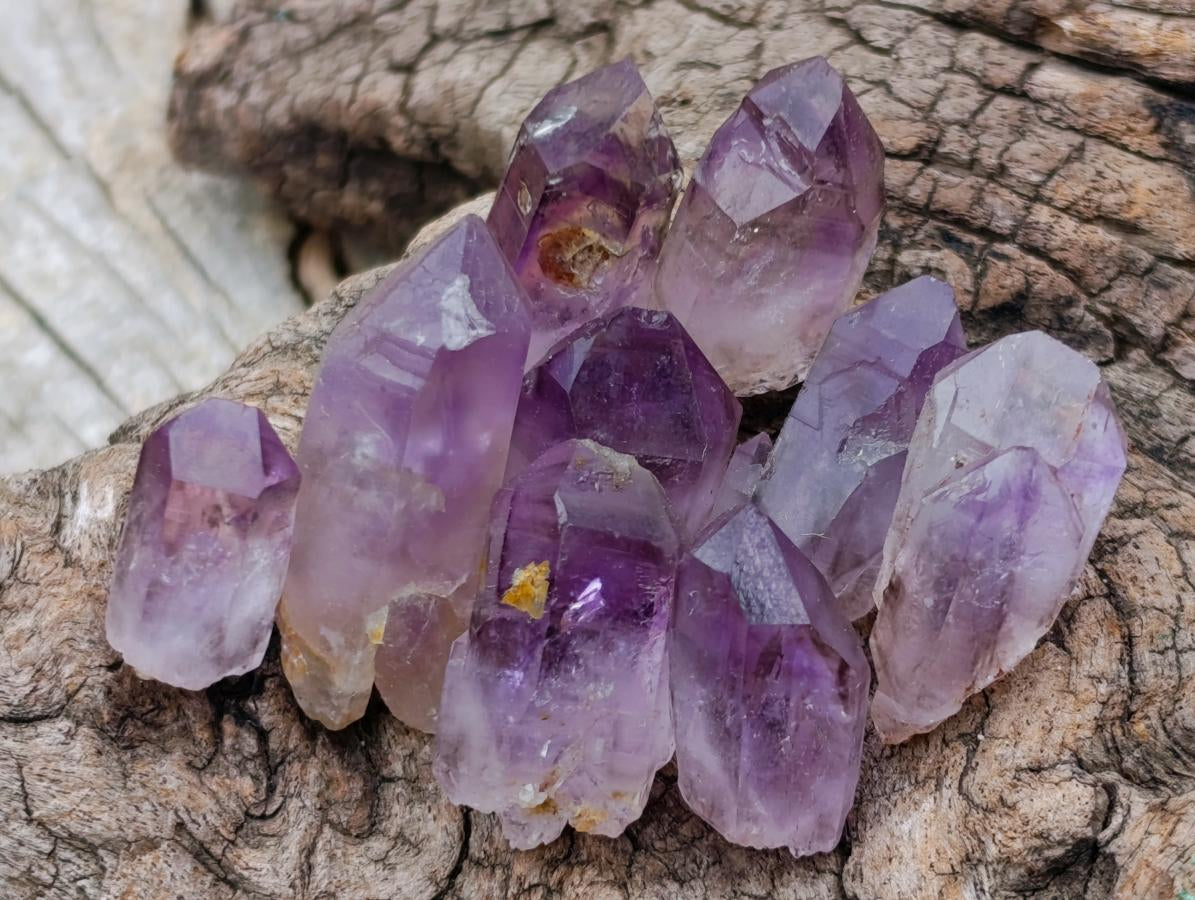 Natural Royal Zulu Window Amethyst Crystals x 70 from KwaZulu Natal, South Africa - Toprock Gemstones and Minerals 