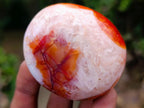 Polished Large Carnelian Agate Gemstone Galets x 12 From Madagascar - Toprock Gemstones and Minerals 