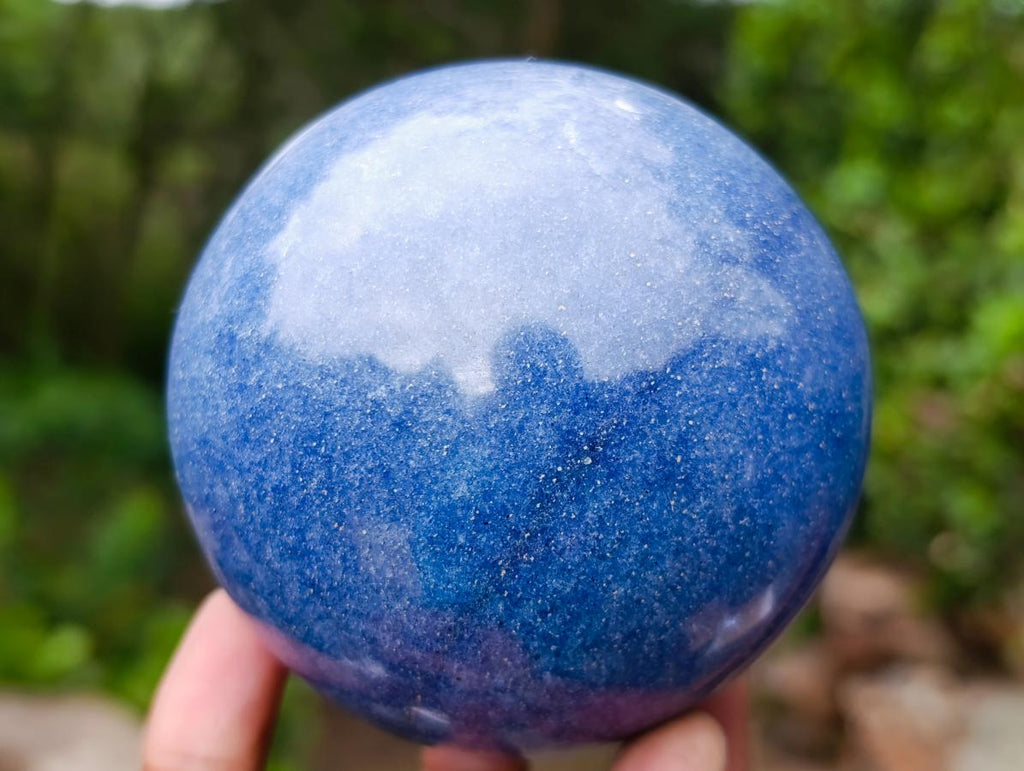 Polished Lazulite Spheres x 2 From Madagascar - Toprock Gemstones and Minerals 