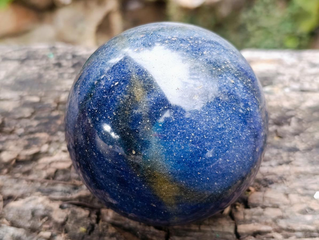Polished Lazulite Spheres x 2 From Madagascar - Toprock Gemstones and Minerals 