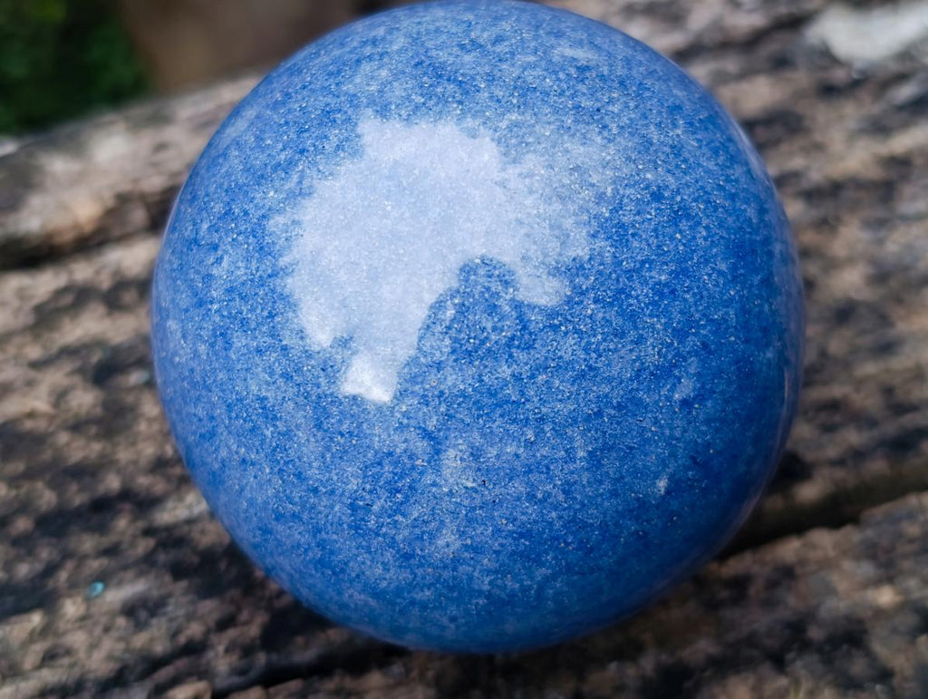 Polished Lazulite Spheres x 2 From Madagascar - Toprock Gemstones and Minerals 