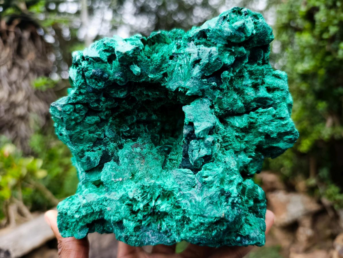 Natural Large Cabinet Silky Malachite Specimen x 1 From Kasompe, Congo - Toprock Gemstones and Minerals 