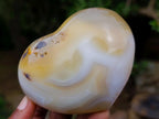Polished Flower Agate Hearts x 6 From Antsahalova, Madagascar - Toprock Gemstones and Minerals 