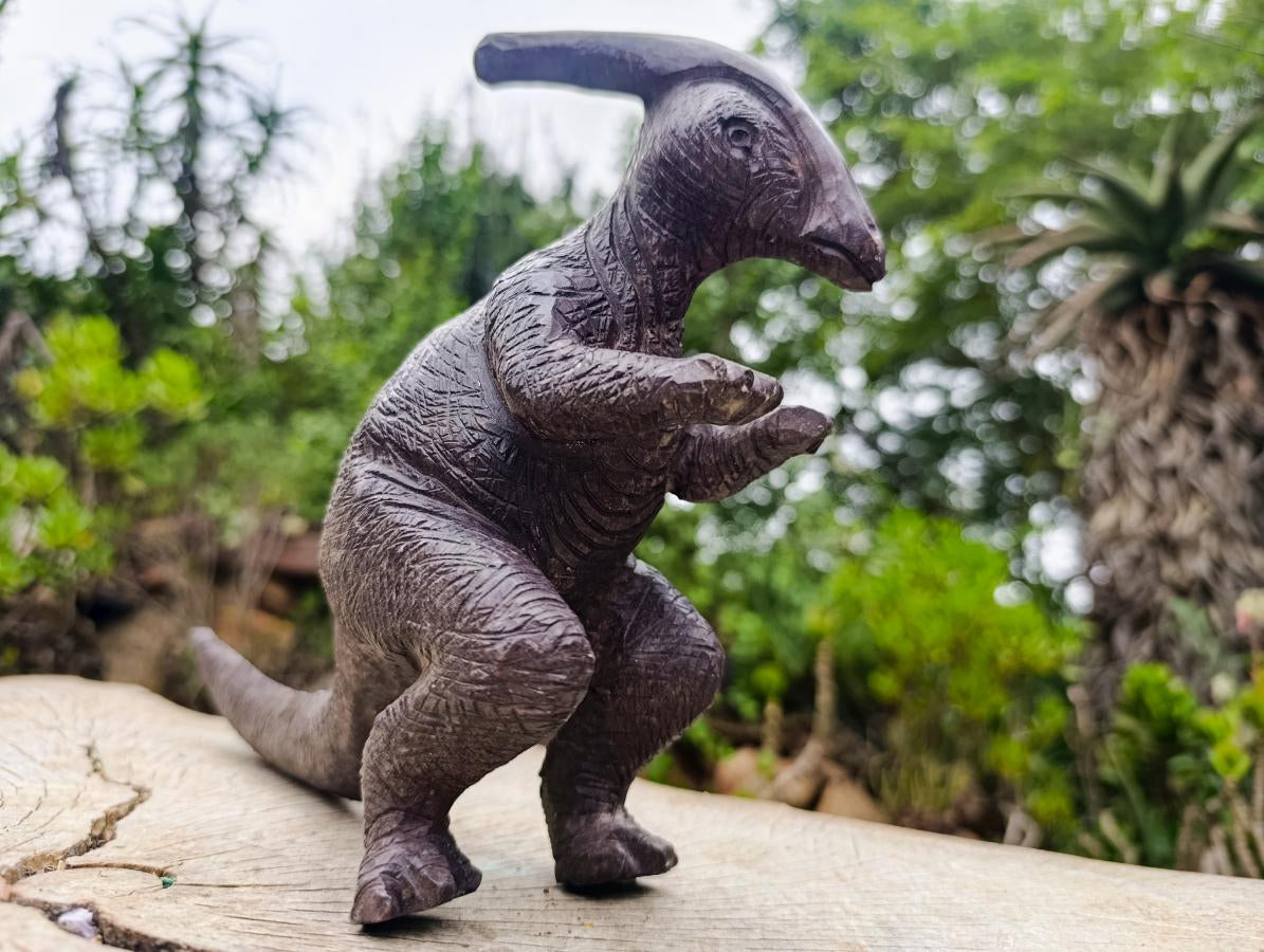 Hand Made Large Verdite Parasaurolophus Dinosaur Carving x 1 From Zimbabwe - Toprock Gemstones and Minerals 