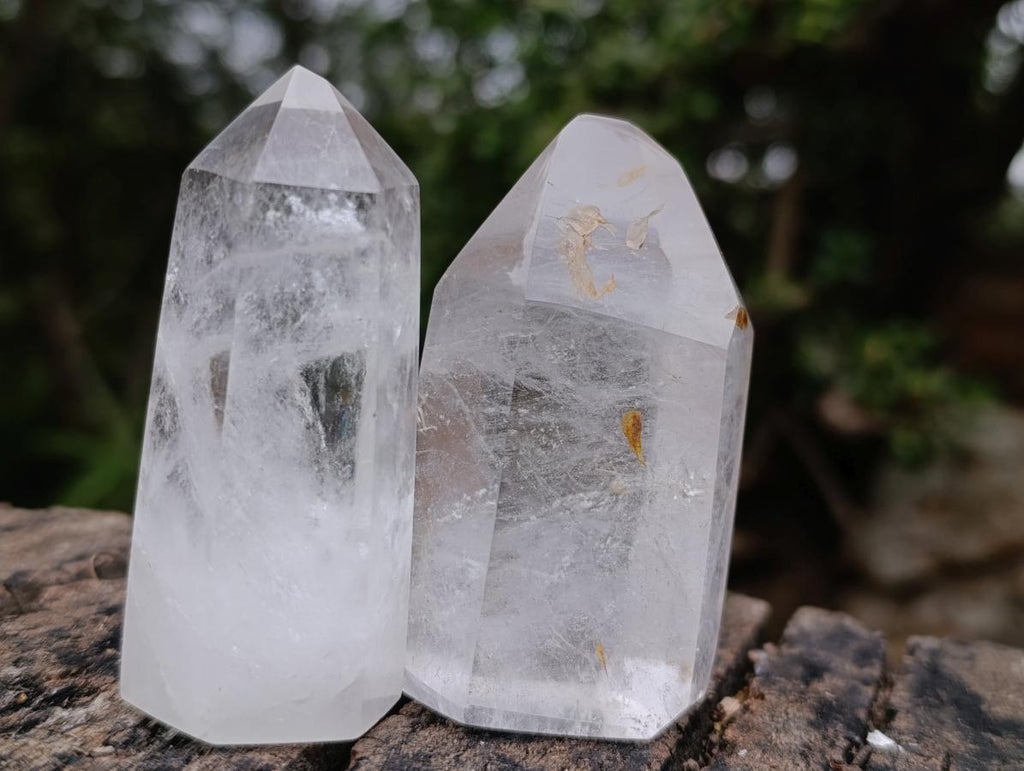 Polished Clear Quartz Display Crystals x 6 From Madagascar - Toprock Gemstones and Minerals 