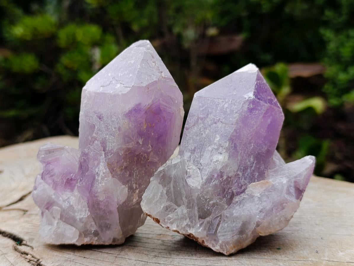 Natural Jacaranda Amethyst Crystals x 6 From Mumbwa, Zambia - Toprock Gemstones and Minerals 